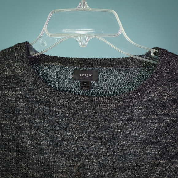 J Crew Men's S Gray Crewneck Wool Blend Sweater - Picture 2 of 3